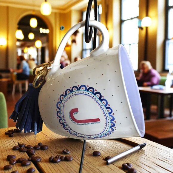 Madison Studio Coffee Cup “J” Name letter Initial 16 oz - Picture 7 of 7